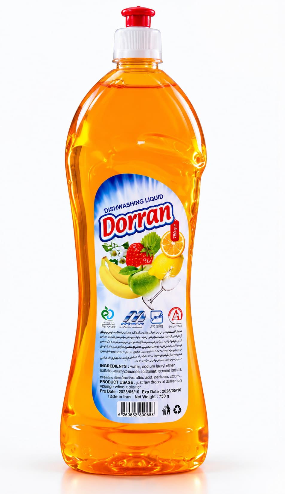 مایع ظرفشویی دران 750 گرمی